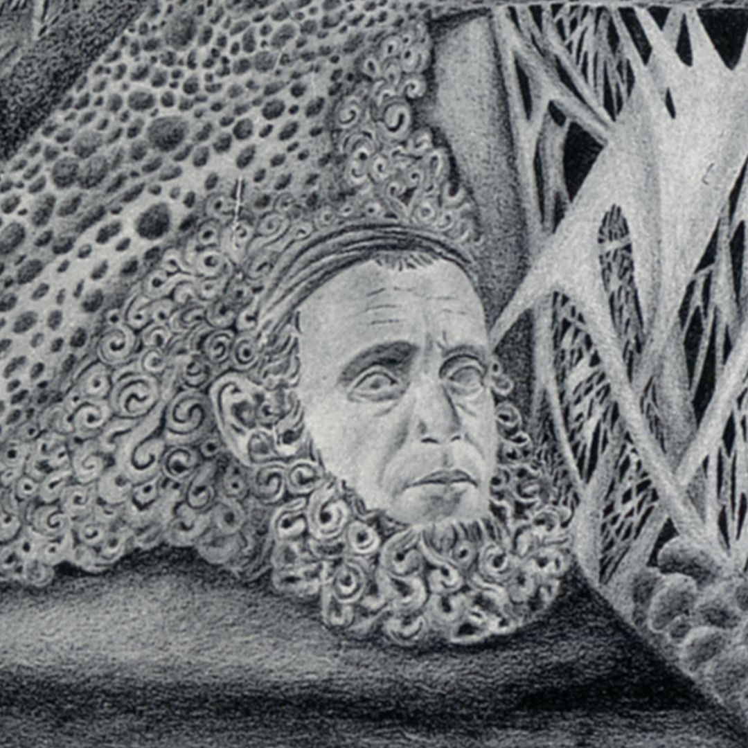 Nürnberg ist der Garten meiner Erinnerungen Detailansicht mit Selbstportrait des Adam Kraft