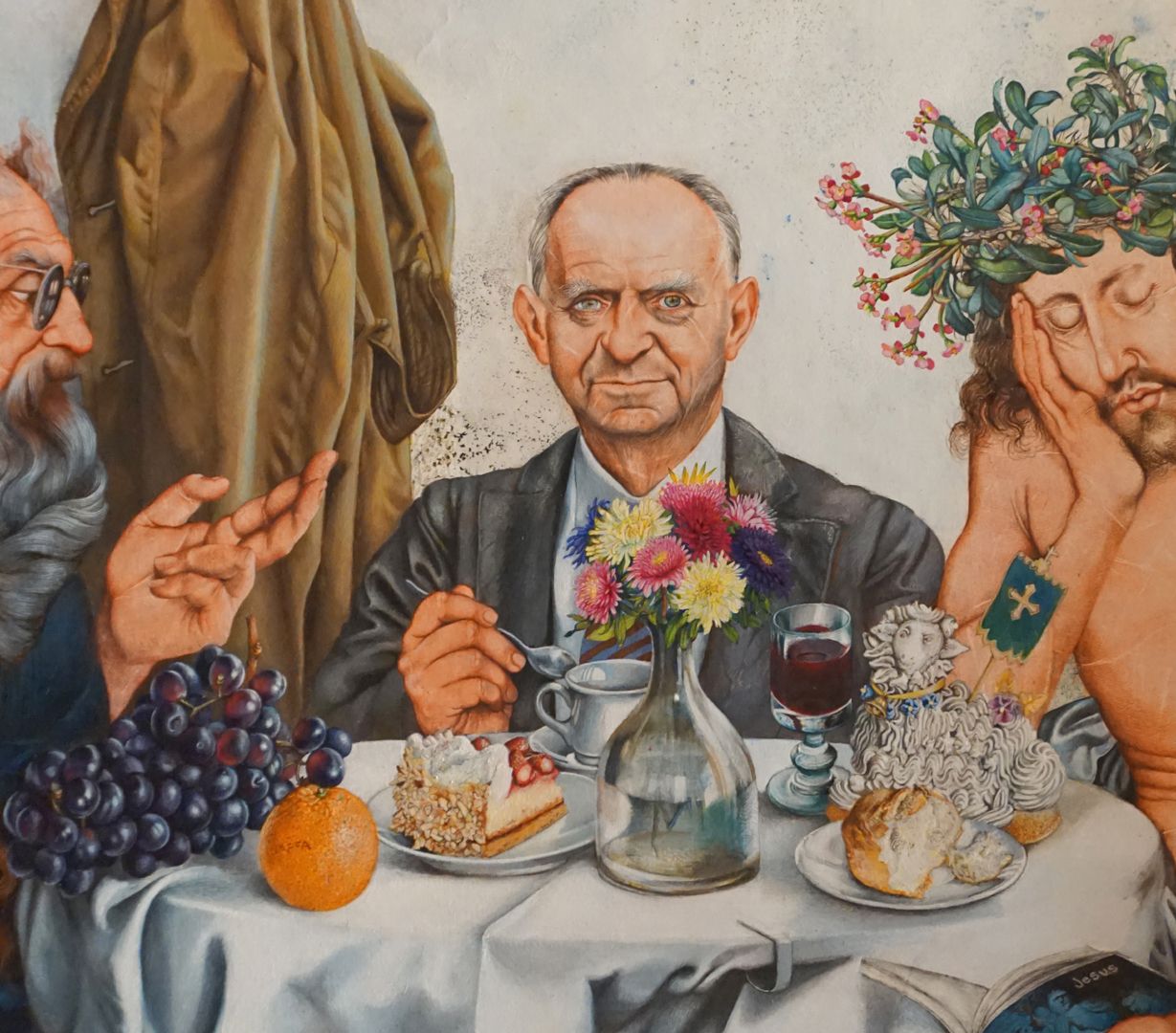 Hermann Kesten im Café Hermann Kesten in der Mitte