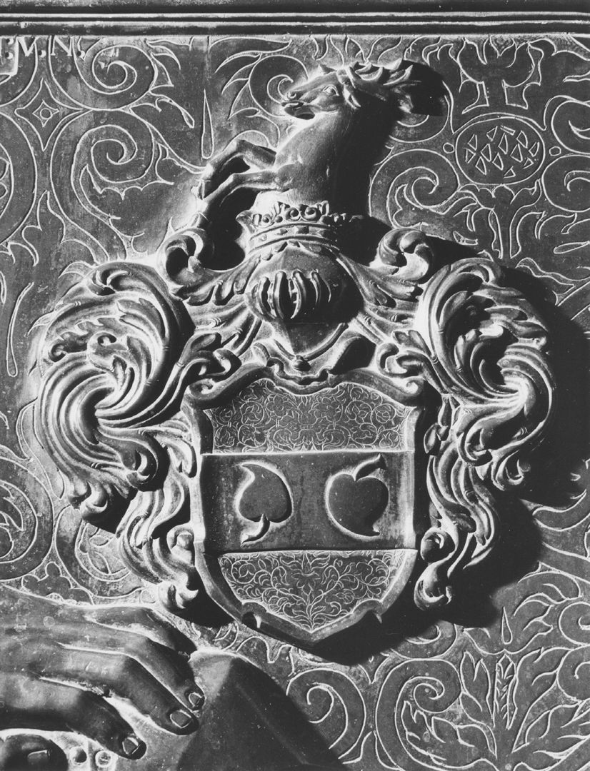 Grabplatte des Erasmus Danigiel Das Wappen von E. Danigiel