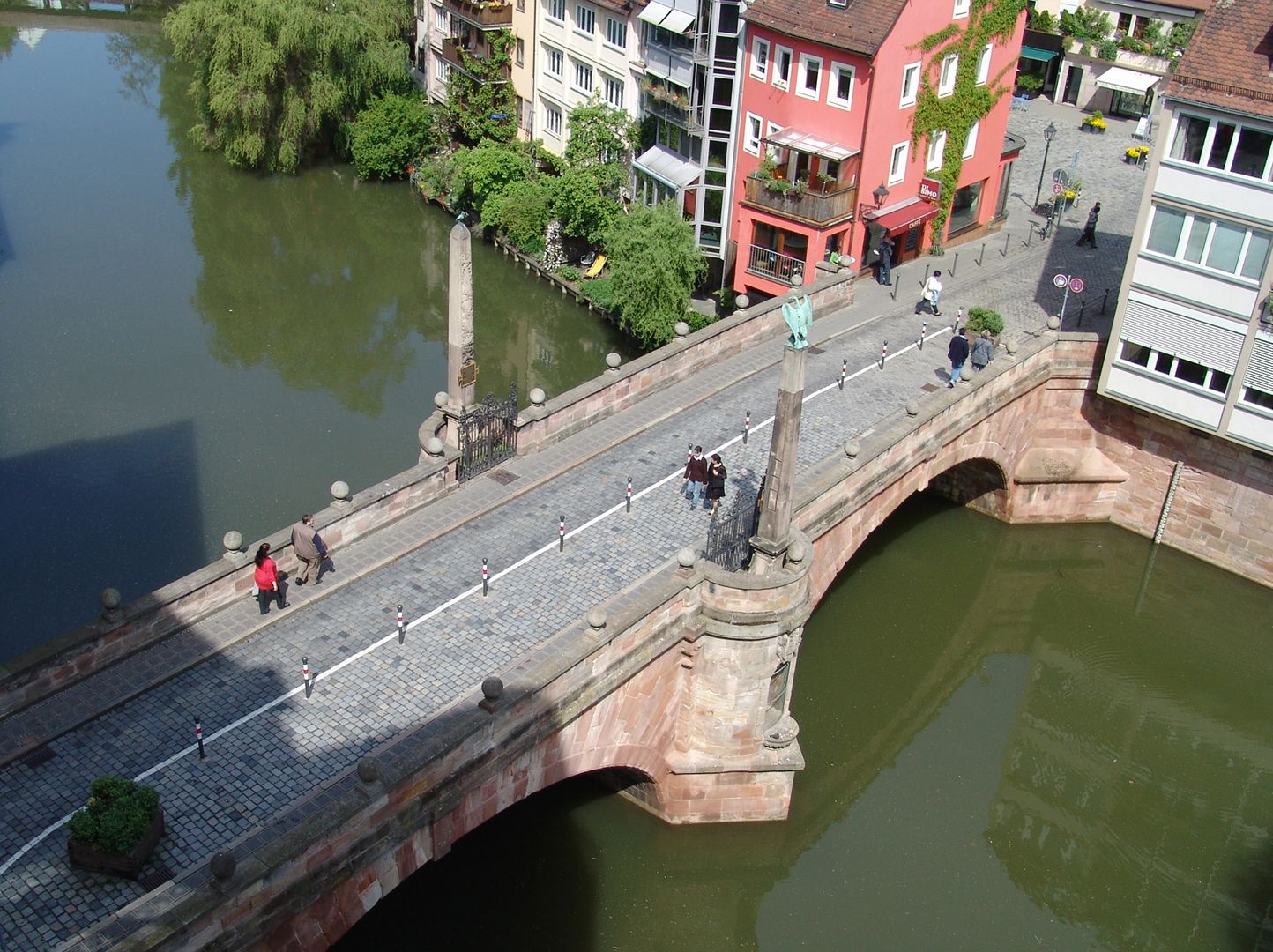 Karlsbrücke Blick auf die Brücke von der "Krötenmühle"