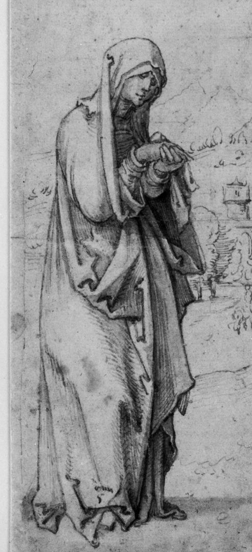 Kreuzigung Detailansicht mit Maria