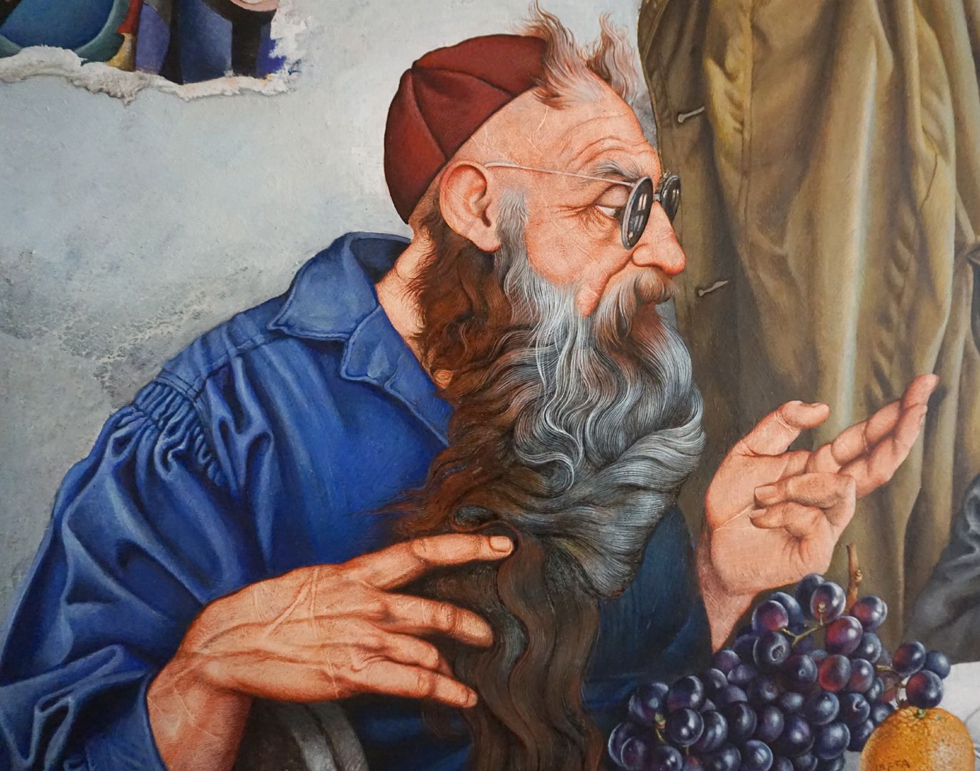 Hermann Kesten im Café Moses, Detail