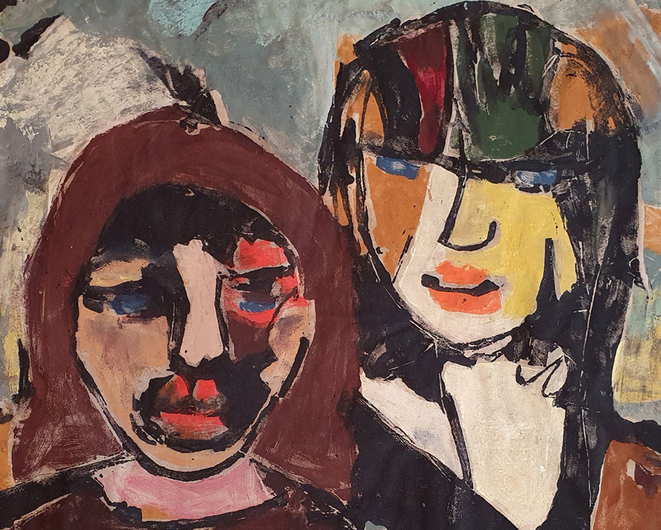 Porträt zweier Personen | Kunstwerk | virtuelles Museum Nürnberger Kunst