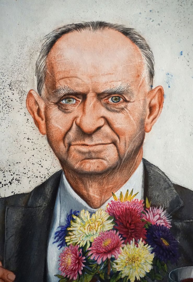 Hermann Kesten im Café Portrait Hermann Kesten