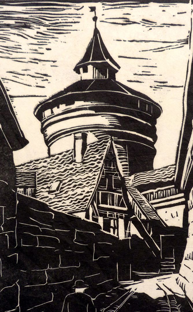 An der Neutormauer mit Neutorturm Detail