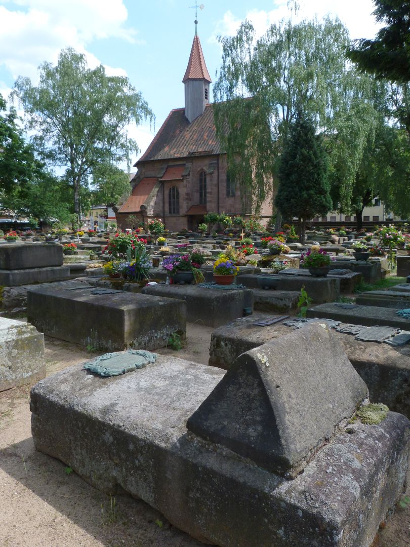 Epitaph des Leonhard Danner Lage im Gräberfeld