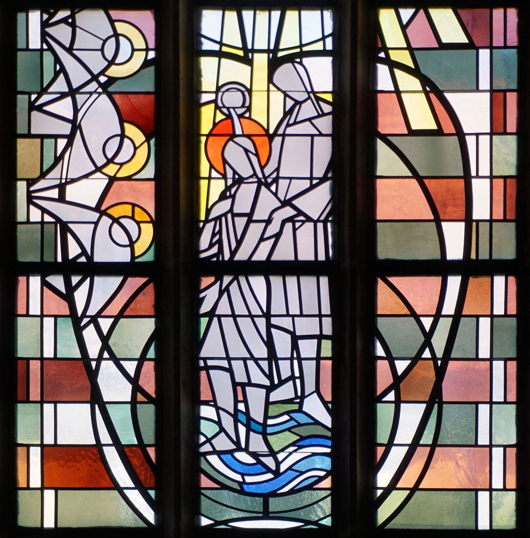 Taufe Jesu im Jordan Detailansicht