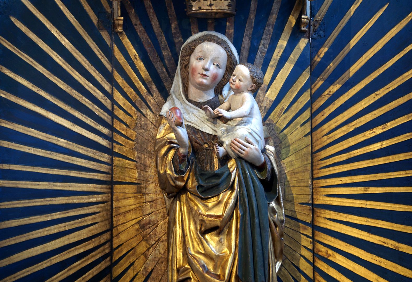 Altar der Schönen Maria Marienfigur, obere Körperhälfte