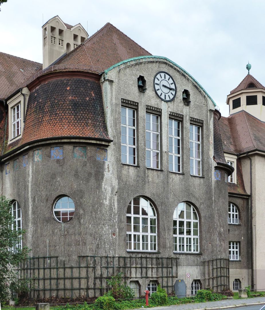 Georg-Paul-Amberger-Schule Mittelpavillon, Ansicht von Norden