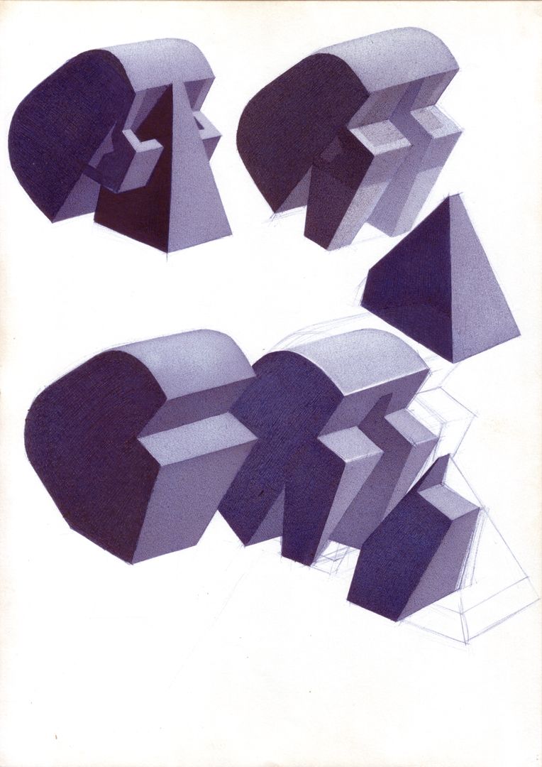 Kopfstudien Anatomie-Kopf 8