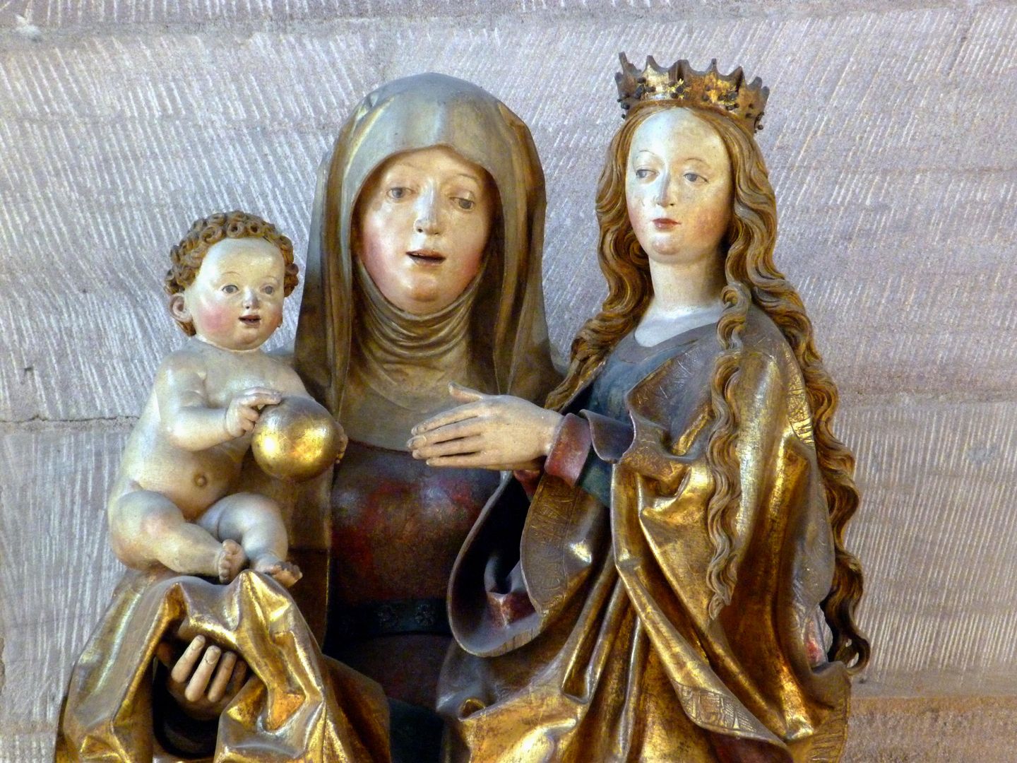Anna selbdritt obere Hälfte der Figurengruppe