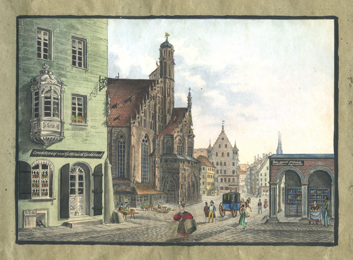 Ansichten von Nürnberg und seinen Umgebungen "Die Frauenkirche in Nürnberg"