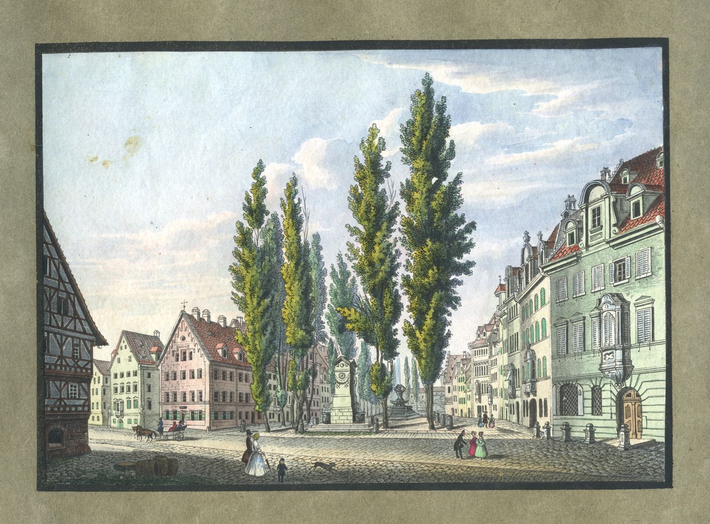 Ansichten von Nürnberg und seinen Umgebungen "Der Maxplatz in Nürnberg"