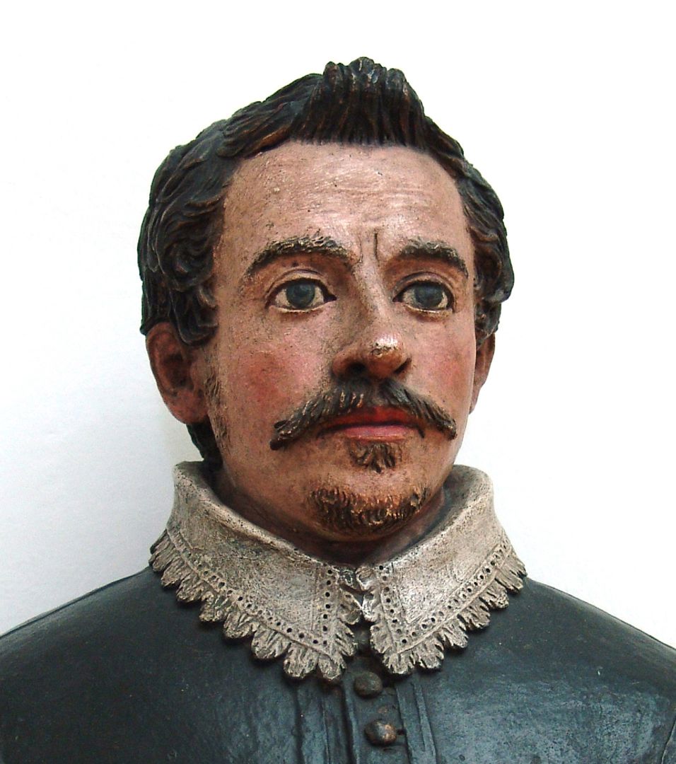 Büste eines Unbekannten Frontalansicht der vollplastischen Büste, Detail