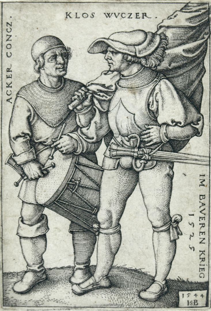 Fähnrich und Trommler im Bauernkrieg von 1525 