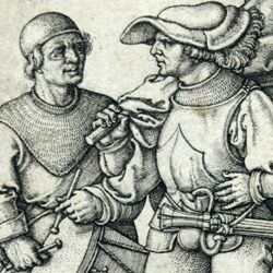 Fähnrich und Trommler im Bauernkrieg von 1525