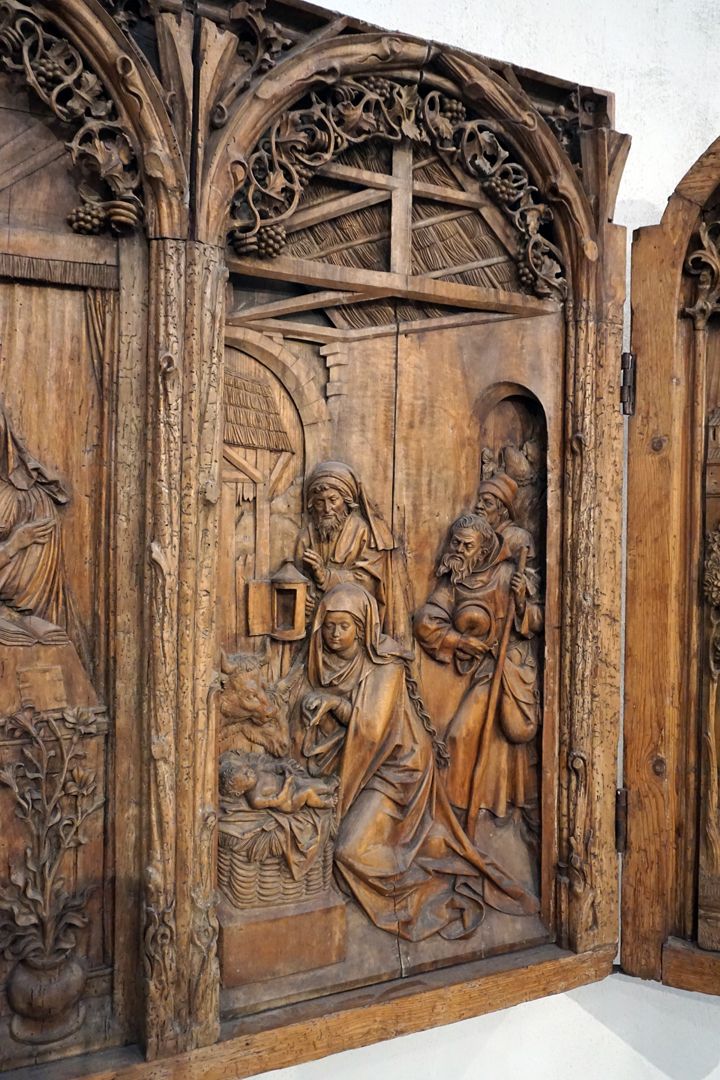Bergheimer Altar Geburt Jesu mit Anbetung der Könige, Schrägansicht