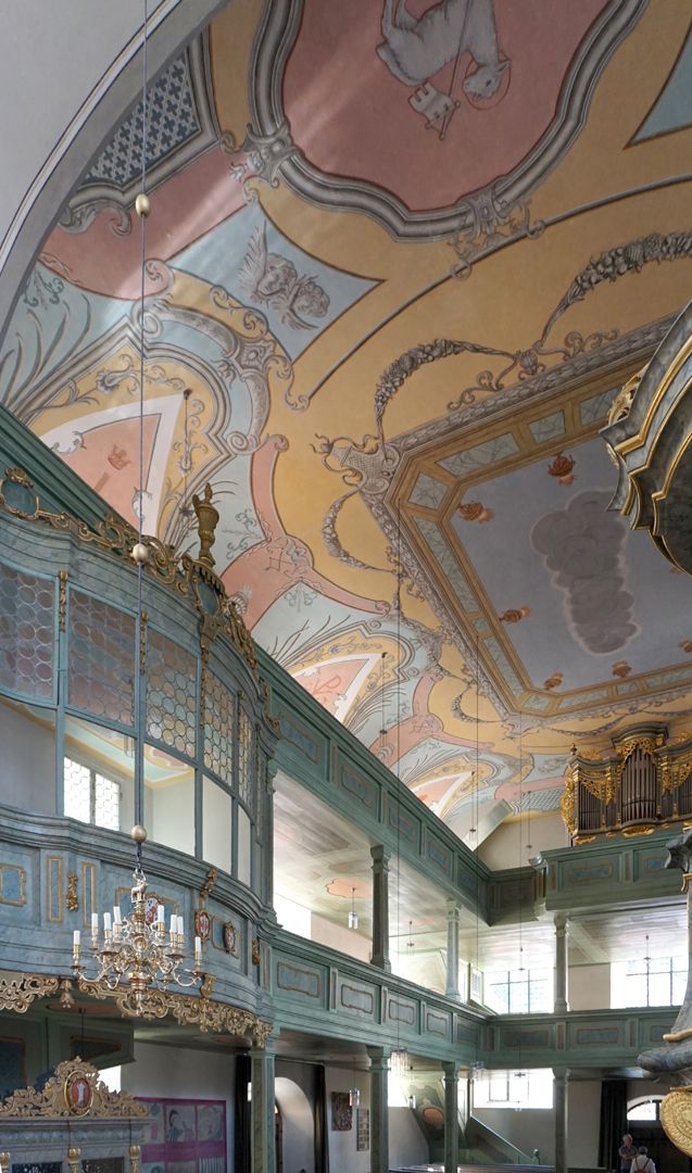 Architekturmalerei südliche Emporen und Deckengemälde