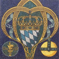 Bayerisches Wappen mit den Jahreszahlen 1806-1906