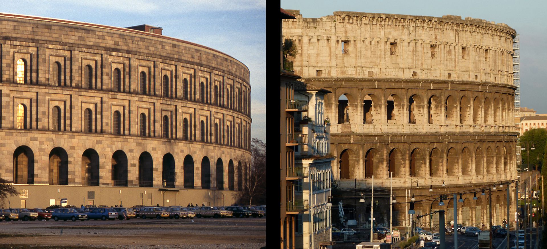 Kongresshalle und Kolosseum im Vergleich Kongresshalle und Coloseum im Vergleich