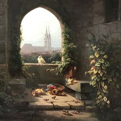 Blick auf die Türme der Lorenzkirche in Nürnberg