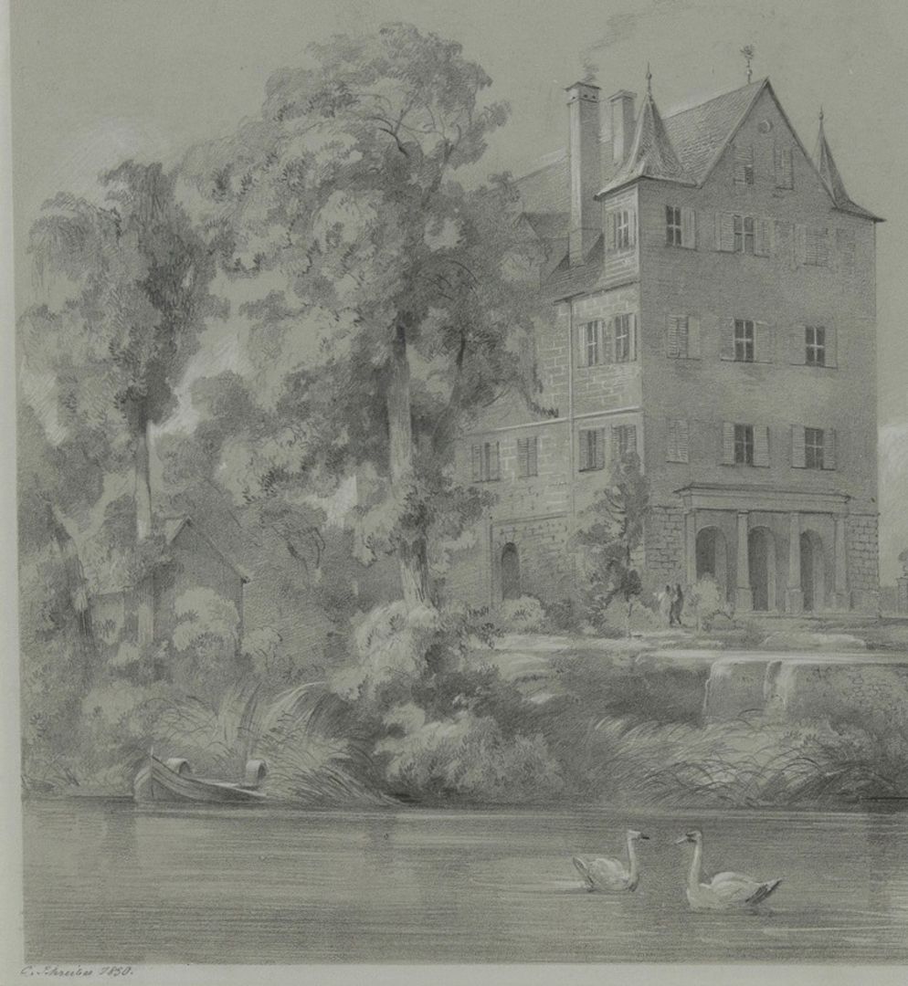 Gleishammer / Zeltnerschloss Detailansicht mit Hauptgebäude