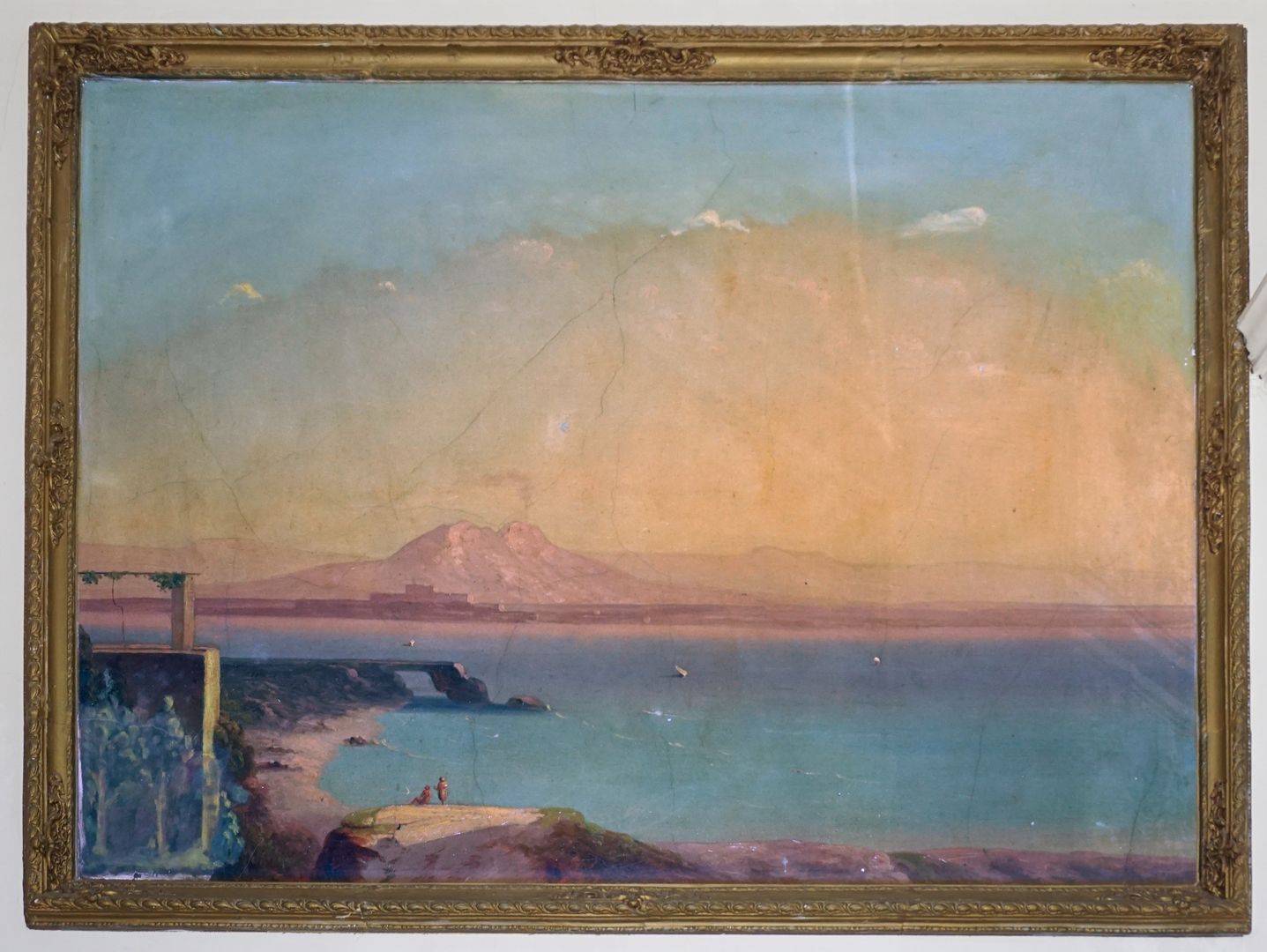 Italienische Motive für ein Treppenhaus Bild im dritten Obergeschoss (digital nachbearbeitet)