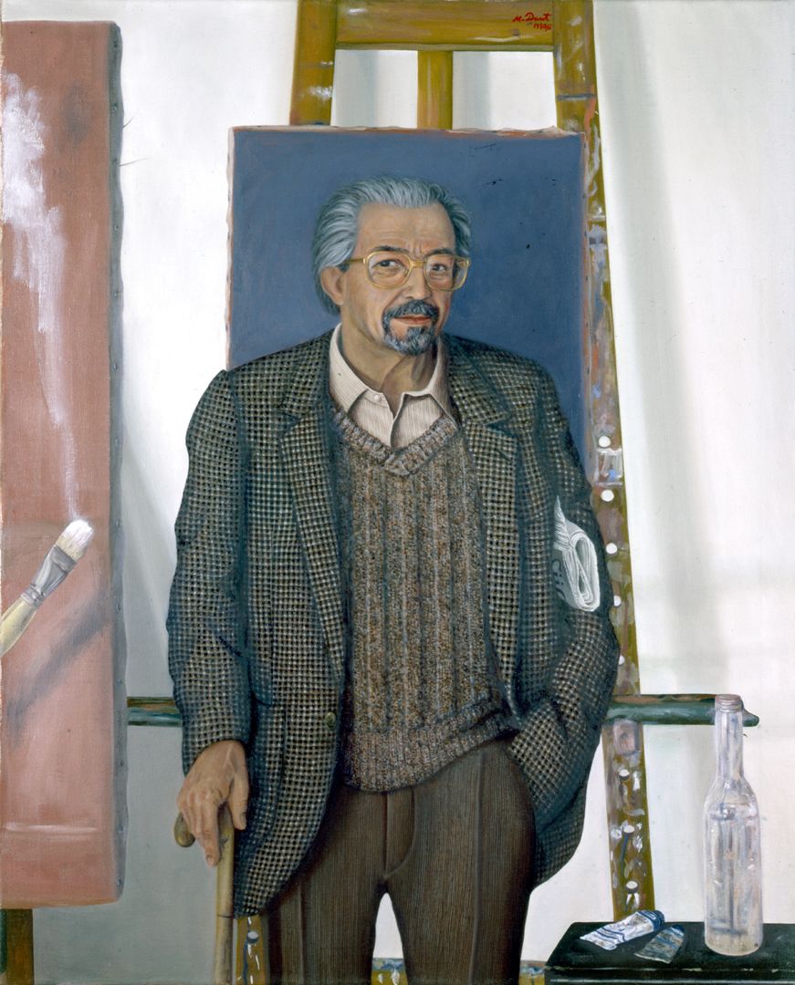 Porträt des Dr. Gerhard Mammel im Atelier 