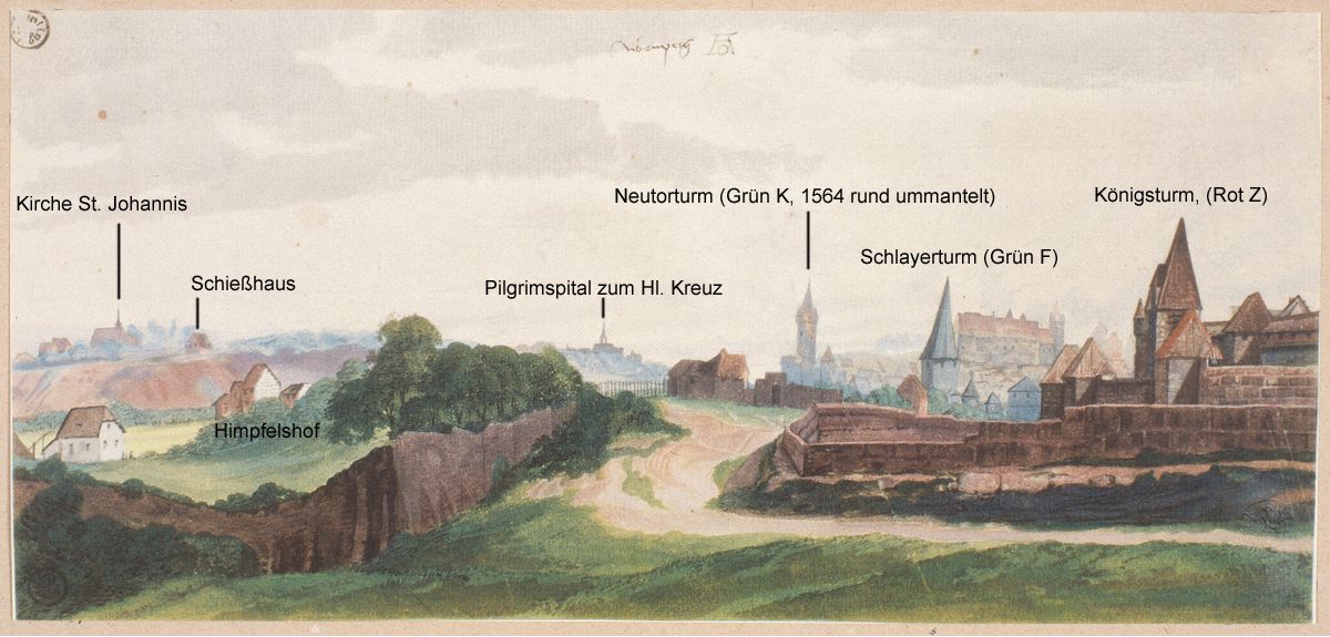 Nordwestlicher Altstadtrand Gesamtblatt mit Bezeichnungen