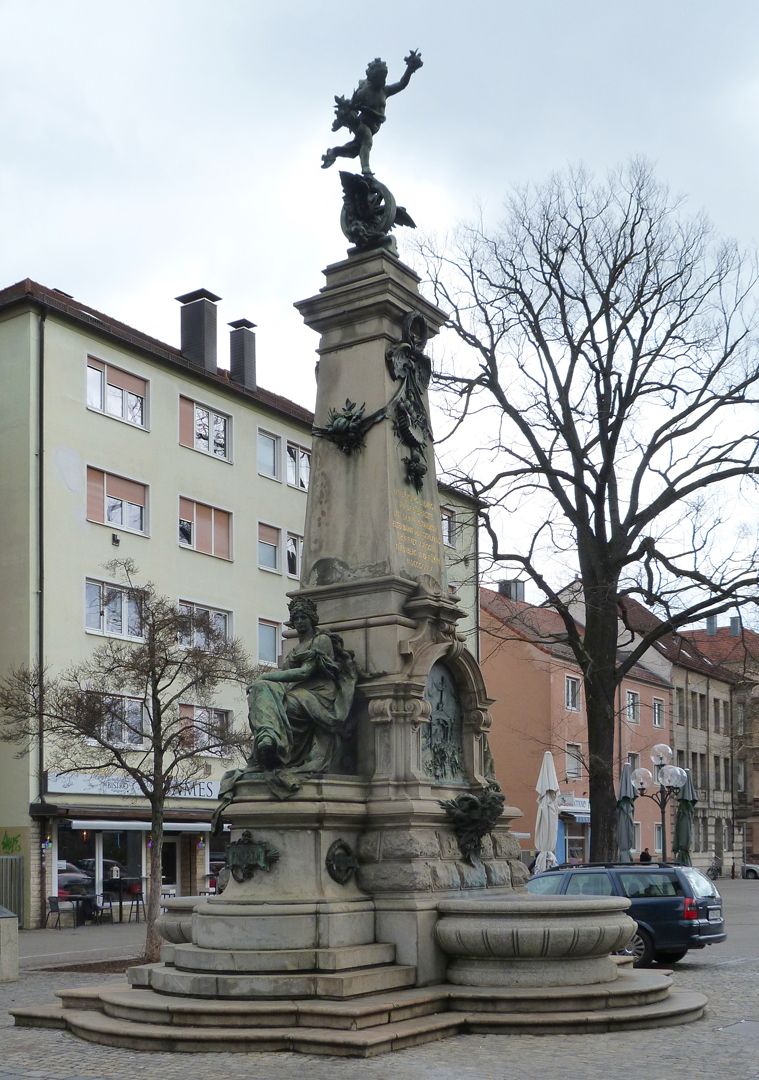 Ludwigseisenbahn-Denkmal Südwestseite