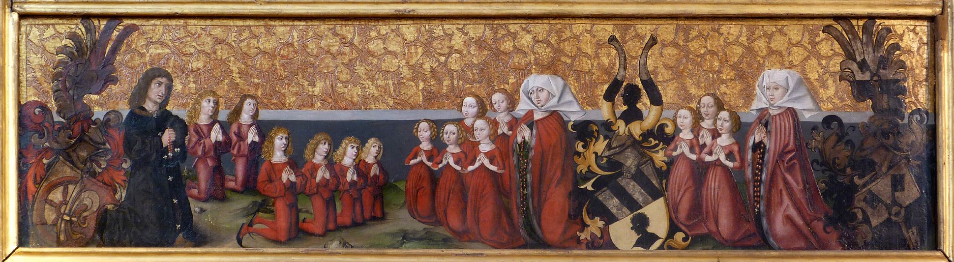 Himmelfahrt Christi unteres Bild mit der Stifterfamilie
