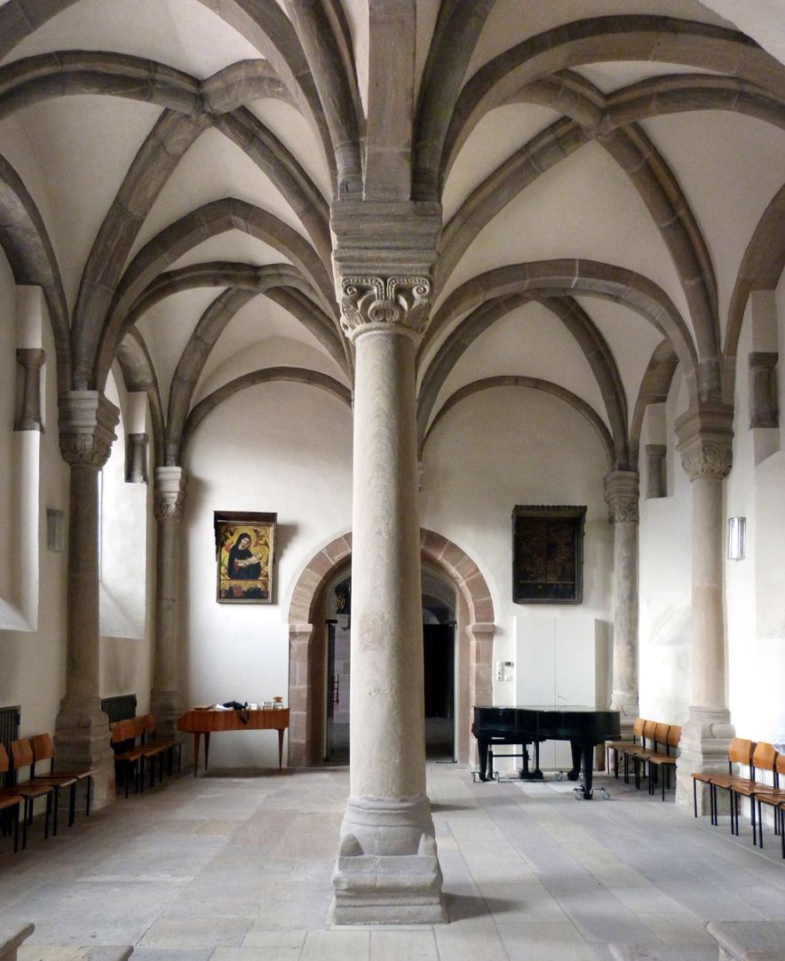 Euchariuskapelle Zweischiffige Halle von Ost nach West