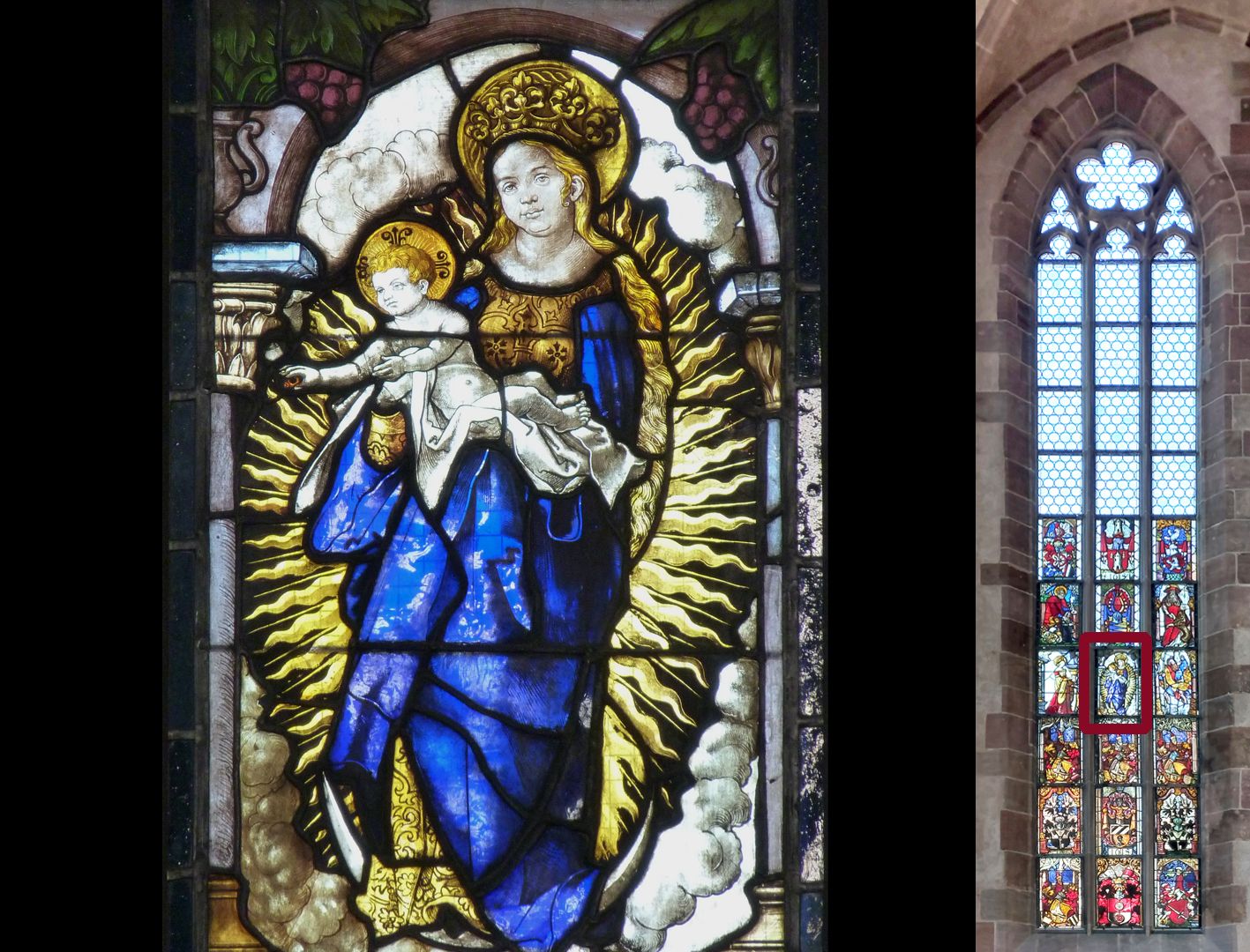 Fenster n VI 4. Zeile, Fenster b