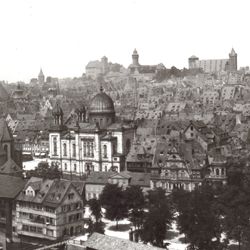 Panorama der nordwestlichen Altstadt von Nürnberg