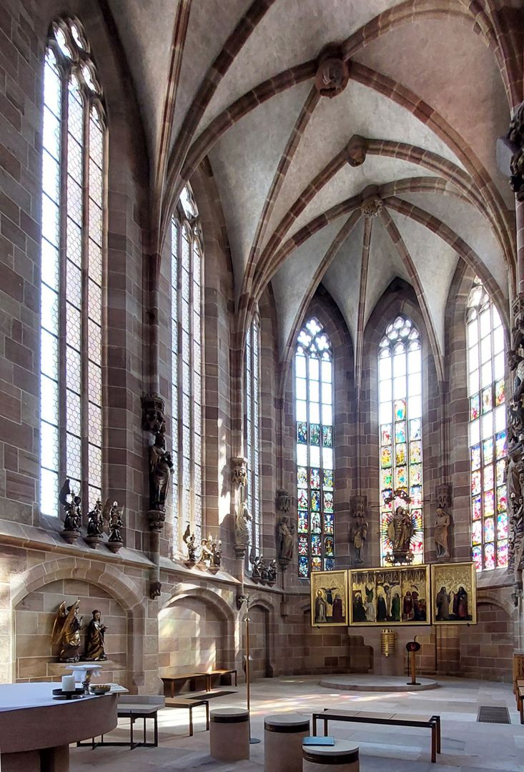 Die Frauenkirche als Architektur Chor nach Nordost