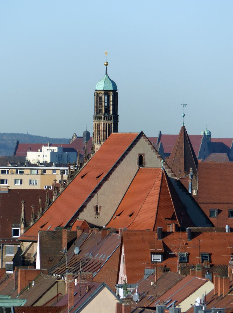 Die Frauenkirche als Architektur Kirchenvolumen von Südost