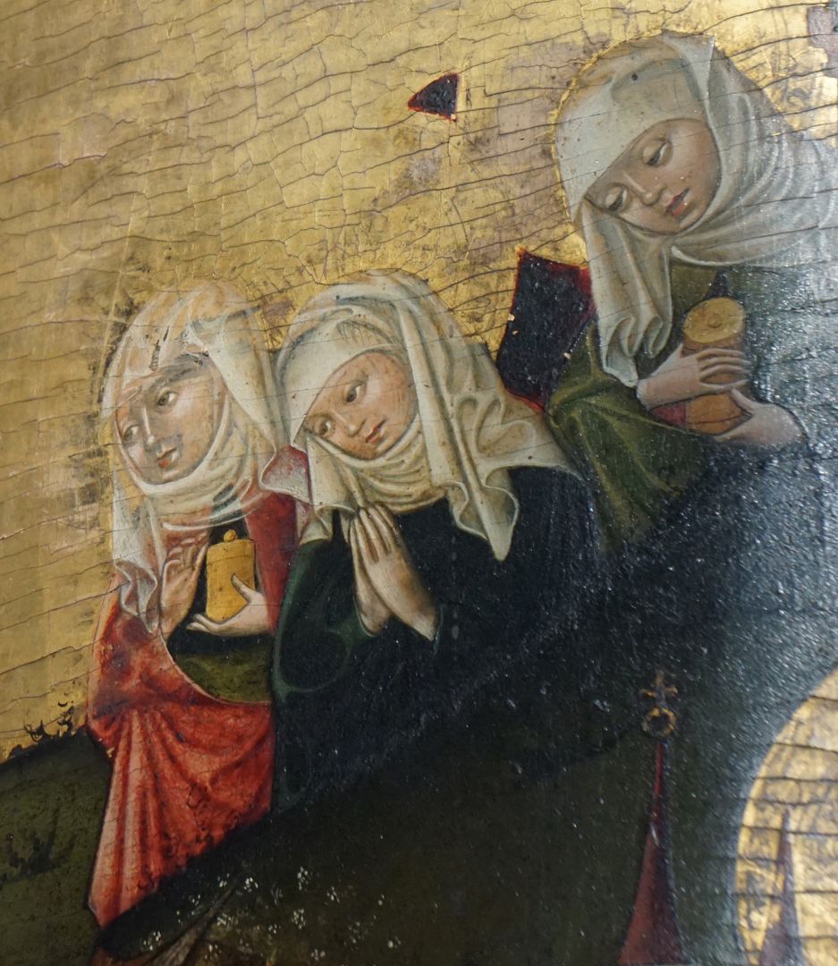 Auferstehung Christi Detailansicht mit den Drei Marien am Grab