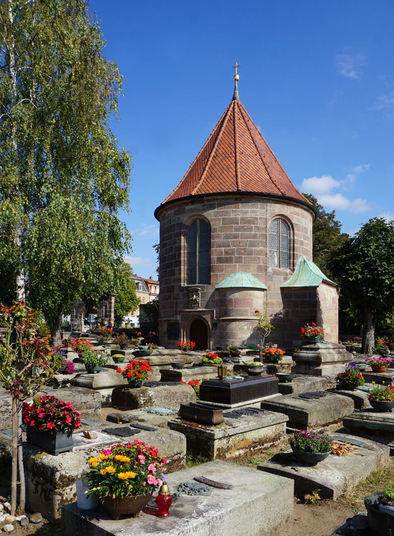 Epitaph des (Joerg) Georg Oellinger Lage im Gräberfeld