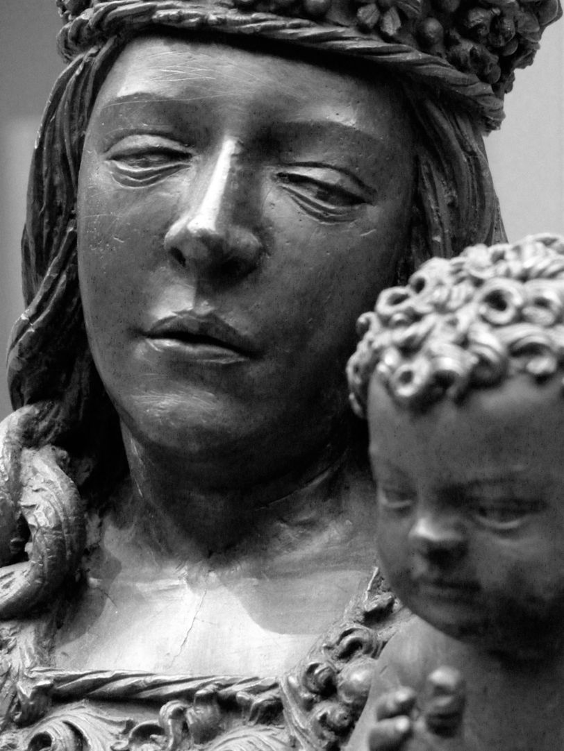 Maria mit dem Kinde Gesichter von Jesus und Maria