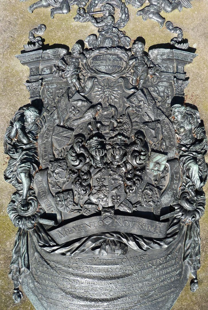 Epitaph des Andreas Georg Paumgartner Aufsicht von oben