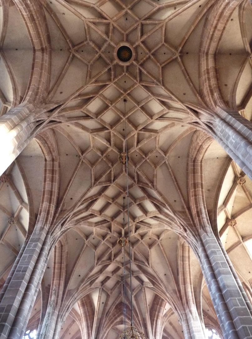 St. Lorenz, Hallenchor, Bauphase Jakob Grimm Chorgewölbe, Pfeiler und Gewölbe