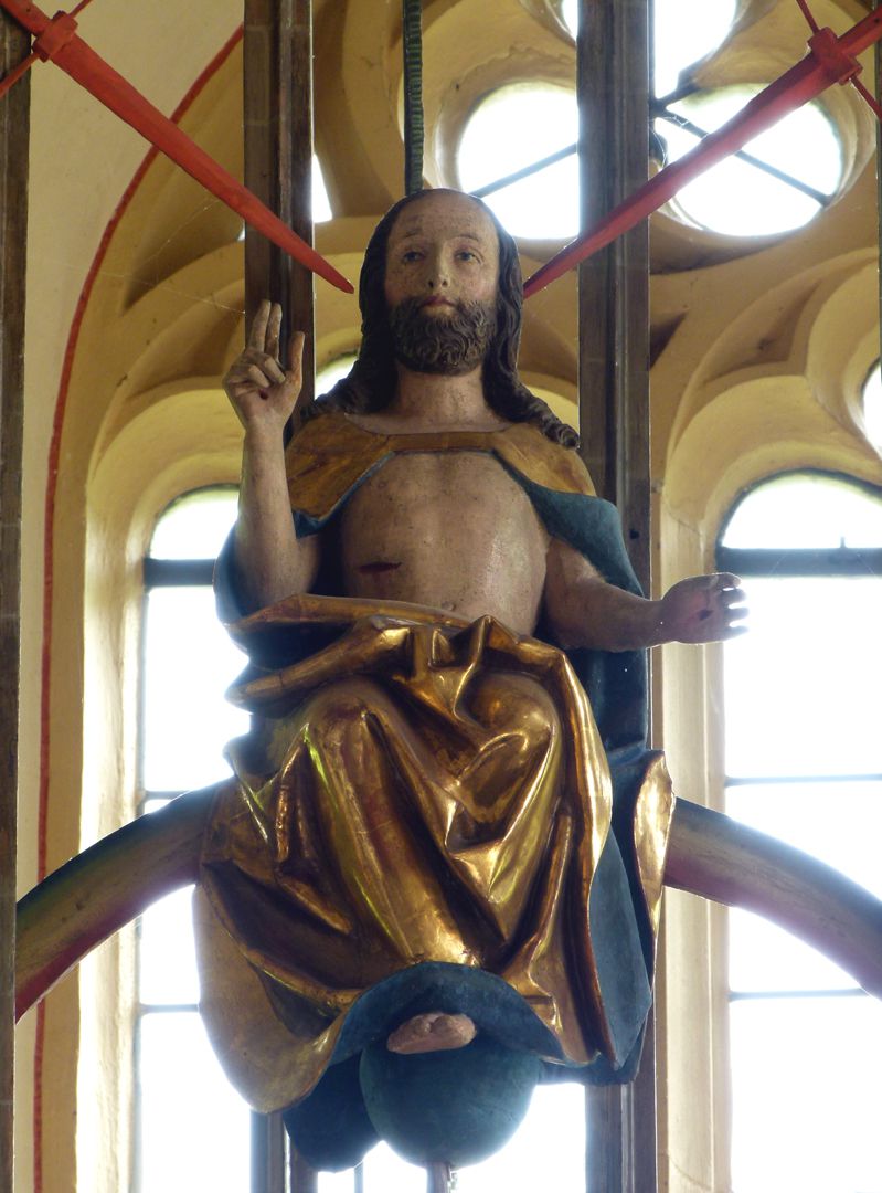 Gutenstettener Altar Gesprenge: richtender Christus