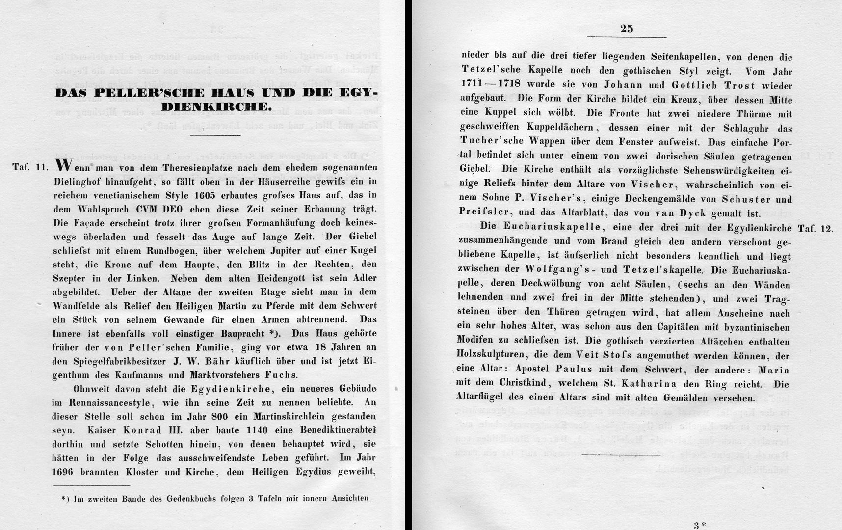 Pellerhaus und Egidienkirche Beschreibung von Friedrich Mayer