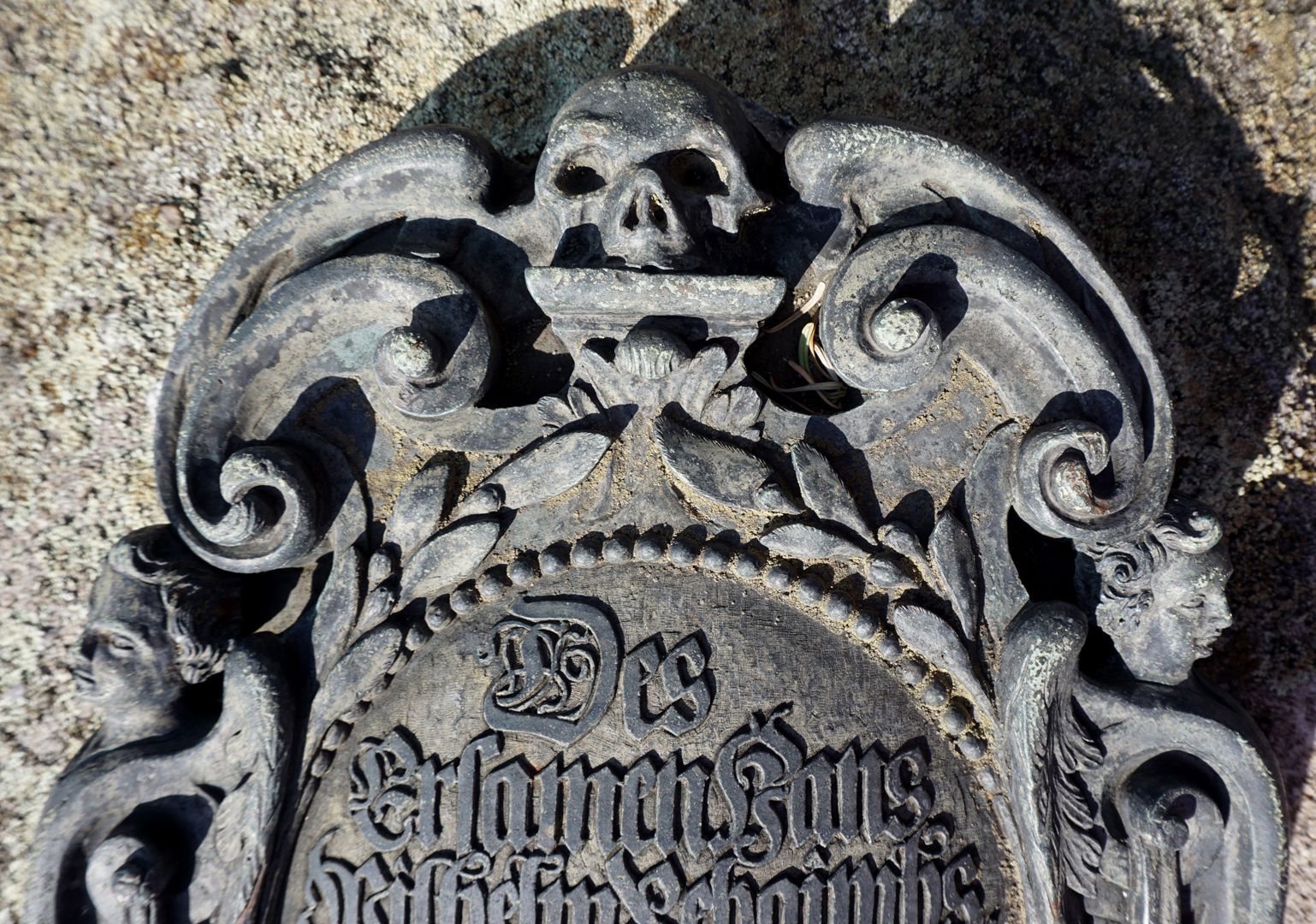 Epitaph des Hans Wilhelm Behaimb und Ehefrau Anna Detailansicht