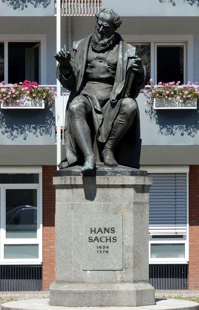 Hans Sachs Denkmal Gesamtansicht