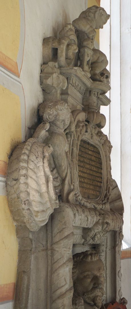 Epitaph für Friedrich von Dobschütz seitliche Ansicht von Osten, Detail