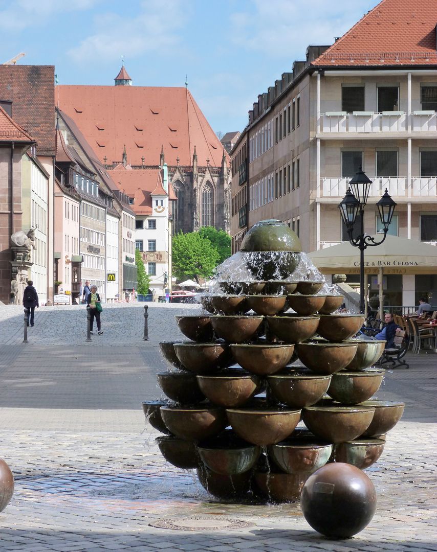 Schüsselesbrunnen Blick in Richtung Fleischbrücke