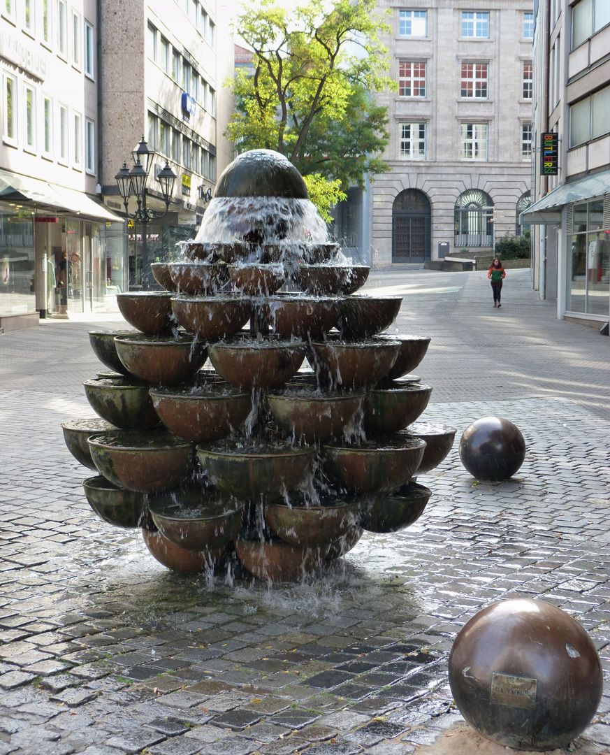 Schüsselesbrunnen Blick in Richtung Königstraße