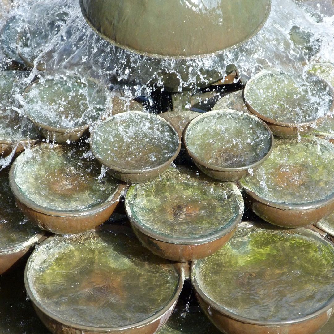 Schüsselesbrunnen Detail mit oberen Schalen