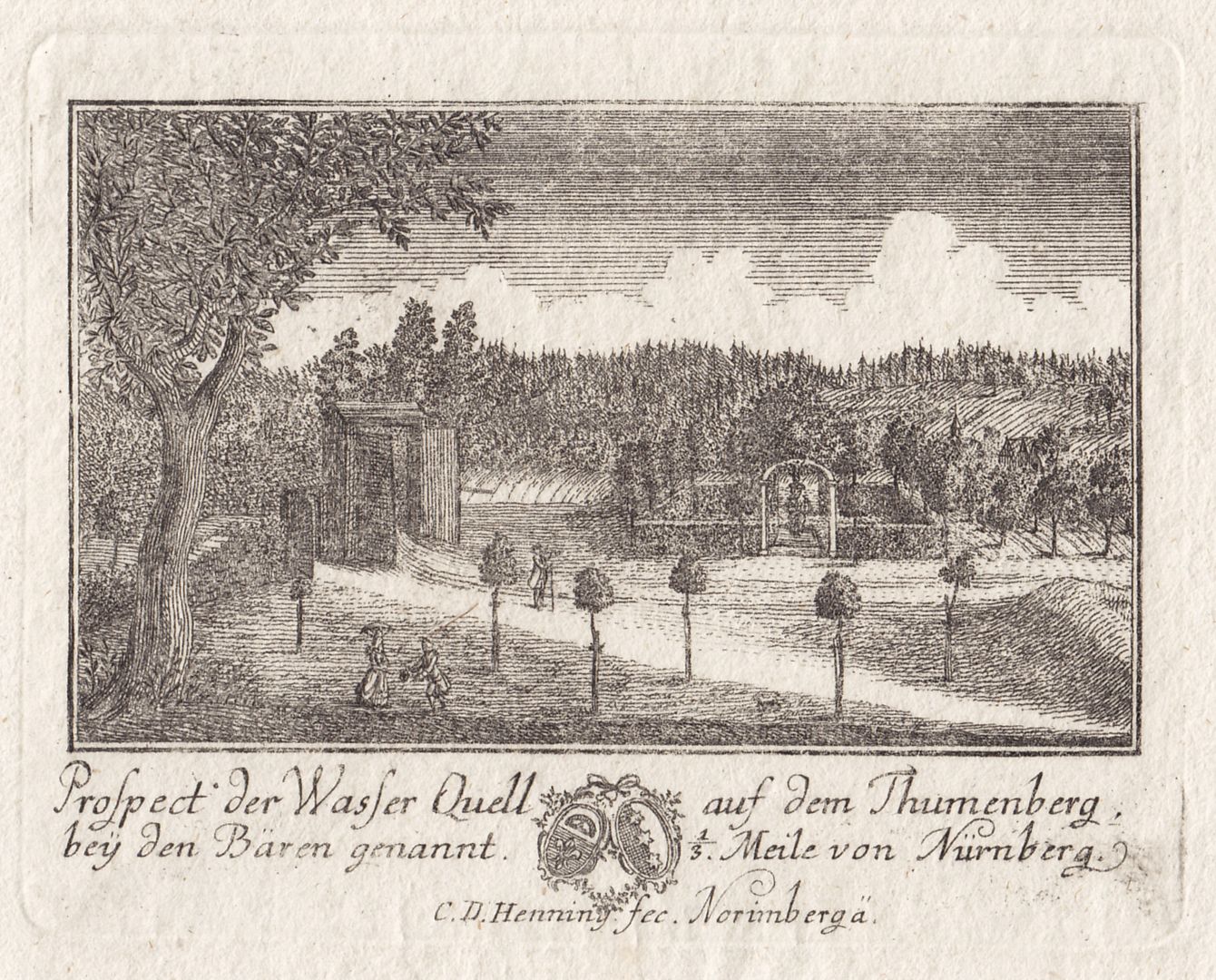 Wasserquell auf dem Thumenberg Bildausschnit mit Inschrift